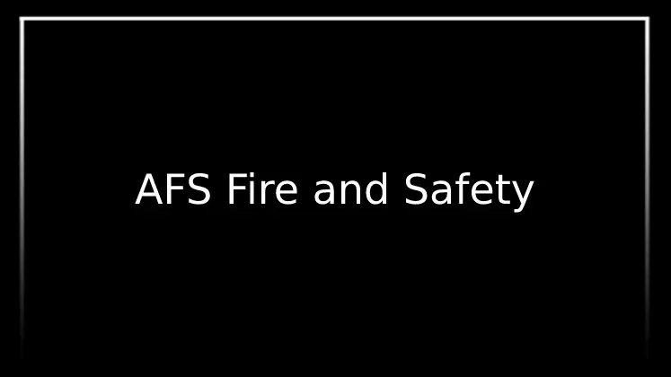 AFS Fire and Safety